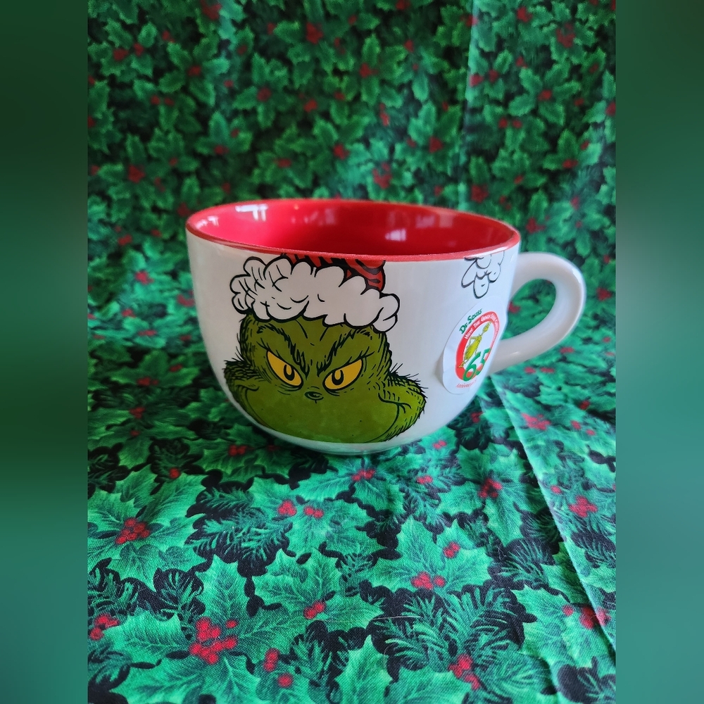 Grinch and Max Christmas mug new